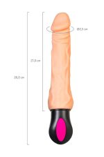 A-TOYS Realistic Vibrator with heating, TPE, 12 Modes, bendable, recharble - obrazek 9