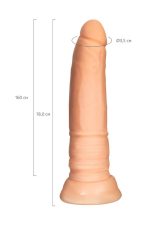 A-TOYS, Realistic Dildo, TPE, Flesh, 18 cm - obrazek 5