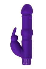 A-TOYS, Vibrator with clitoral stim, Silicone, Purple, 18 cm - obrazek 4