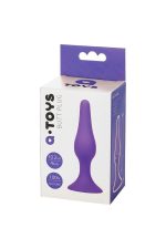 A-TOYS, Anal Plug, Silicone, Purple, 10.2 cm - obrazek 6