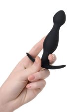 Anal plug A-Toys, size: S black - obrazek 2