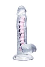 Flexible dildo A-Toys Paret, transparent, 18 cm - obrazek 2