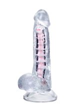Flexible dildo A-Toys Paret, transparent, 18 cm - obrazek 3