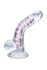 Flexible dildo A-Toys Paret, transparent, 18 cm - obrazek 4