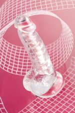 Flexible dildo A-Toys Paret, transparent, 18 cm - obrazek 12