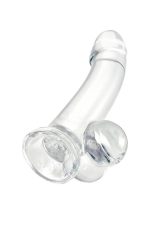 Realistic dildo A-Toys by TOYFA Cryst, TPE, transparent, 15 cm - obrazek 4