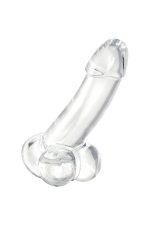 Realistic dildo A-Toys by TOYFA Cryst, TPE, transparent, 15 cm - obrazek 5
