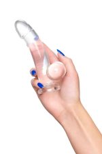 Realistic dildo A-Toys by TOYFA Cryst, TPE, transparent, 15 cm - obrazek 6