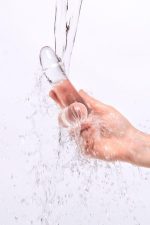 Realistic dildo A-Toys by TOYFA Cryst, TPE, transparent, 15 cm - obrazek 10