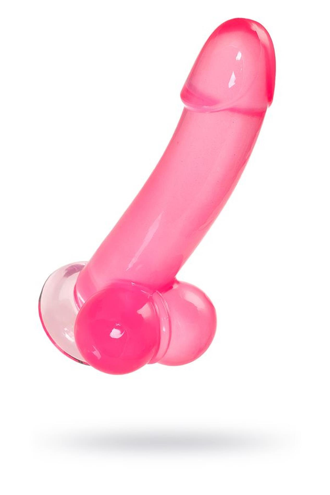 39-762006_01 Realistic dildo A-Toys by TOYFA Fush, TPE, pink, 18 cm - obrazek 1
