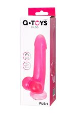 Realistic dildo A-Toys by TOYFA Fush, TPE, pink, 18 cm - obrazek 7