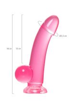Realistic dildo A-Toys by TOYFA Fush, TPE, pink, 18 cm - obrazek 9