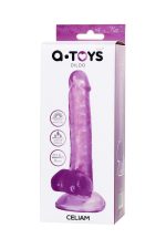 Realistic dildo A-Toys by TOYFA Celiam, TPE, purple, 20.5 cm - obrazek 8