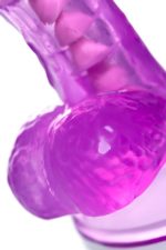 Realistic dildo A-Toys by TOYFA Celiam, TPE, purple, 20.5 cm - obrazek 12