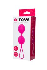 A-TOYS,Vaginal balls, Silicone, Pink, O 3.5 cm - obrazek 3