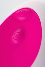 A-TOYS, Vibrating egg with remote control, silicone, pink and white, 12 cm - obrazek 6
