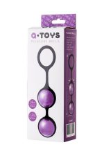 A-TOYS, Vaginal balls, ABS plastic, Purple, O 3.1 cm - obrazek 3