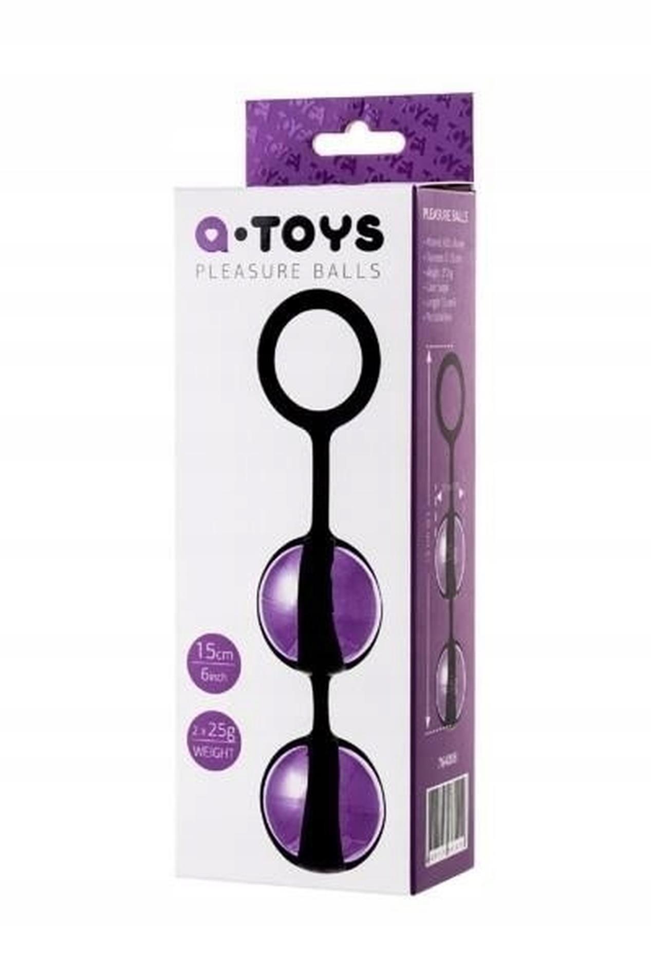 39-764008_01 A-TOYS, Vaginal balls, ABS plastic, Purple, O 3.5 cm - obrazek 1
