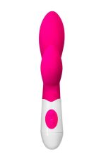 A-TOYS, Vibrator Lilu with Clitoral Stimulator, Silicone, Pink, 20 cm, 10 speeds, 2xAAA - obrazek 2
