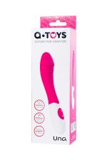 A-TOYS, Vibrator Una, Silicone, Pink, 19.8 cm - obrazek 3