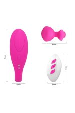 A-TOYS Vibrator for couples Dolphy, silicone, pink, 9.6 cm - obrazek 9