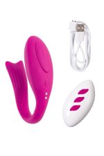 A-TOYS Vibrator for couples Dolphy, silicone, pink, 9.6 cm - obrazek 10