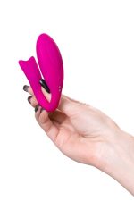 A-TOYS Vibrator for couples Dolphy, silicone, pink, 9.6 cm - obrazek 12