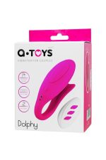 A-TOYS Vibrator for couples Dolphy, silicone, pink, 9.6 cm - obrazek 13