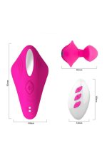 A-TOYS Vibrator for couples Cobrum, silicone, pink, 9.6 cm - obrazek 9