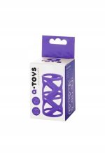 A-TOYS, Penis Sleeve, Silicone, Purple, 7.5 cm - obrazek 3