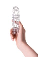 A-TOYS, Penis Sleeve, TPR, Transparent, 15.3 cm - obrazek 5
