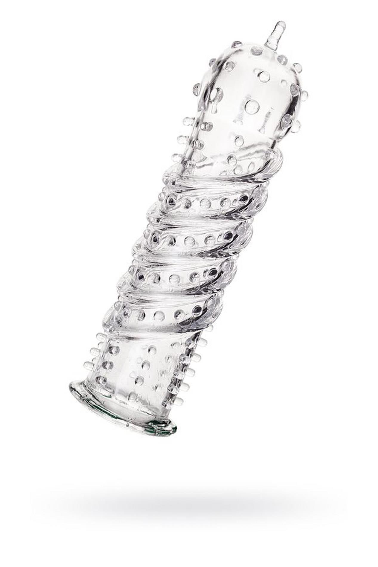 39-768011_01 A-TOYS, Penis Sleeve, TPR, Transparent, 15.5 cm - obrazek 1