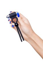 A-Toys Erection enhancing lasso Ect , black, silicone, 14cm - obrazek 4