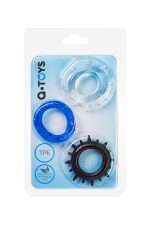 A-TOYS, Cockrings set, 3 pcs.Mix color, TPE, O 3 cm - obrazek 5