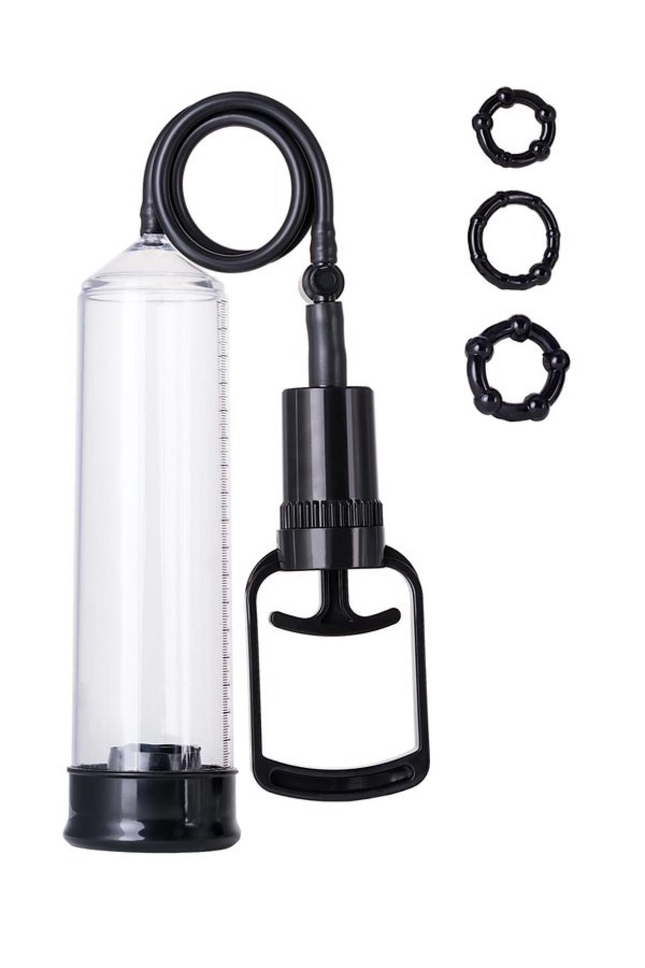 39-769007_01 A-TOYS, Penis Pump, PVC, Black, 23.5 cm - obrazek 1