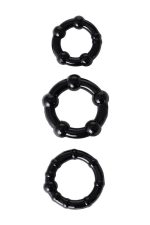 A-TOYS, Penis Pump, PVC, Black, 23.5 cm 3 cock rings included - obrazek 6