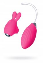 JOS VITA finger vibrating egg and vibrating attachment, silicone, pink, 8.5 and 8 cm - obrazek 2