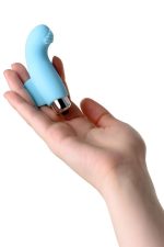 JOS DANKO, Finger vibrator for G-point stimulation, silicone, blue, 9.5 cm - obrazek 7