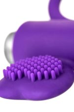JOS PERY, Vibrating ring with cilia, silicone, violet, 9 cm - obrazek 9