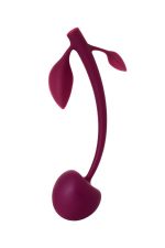 Wild cherry JOS pleasure ball with a ball inside and flexible tail color:cherry - obrazek 2