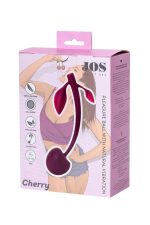 Wild cherry JOS pleasure ball with a ball inside and flexible tail color:cherry - obrazek 5