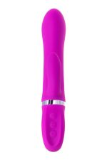 JOS JOLY, Vibrator with clitoral stimulator with WOW mode, silicone, fuchsia, 19.6 cm - obrazek 2