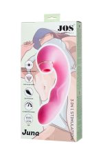 JOS Multifunctional clitoral stimulator JUNA, pink, 15 cm - obrazek 9