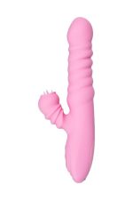 JOS Lixy vibrator, with Up&Down function, silicone, pink, 23 cm - obrazek 2
