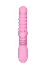 JOS Lixy vibrator, with Up&Down function, silicone, pink, 23 cm - obrazek 3