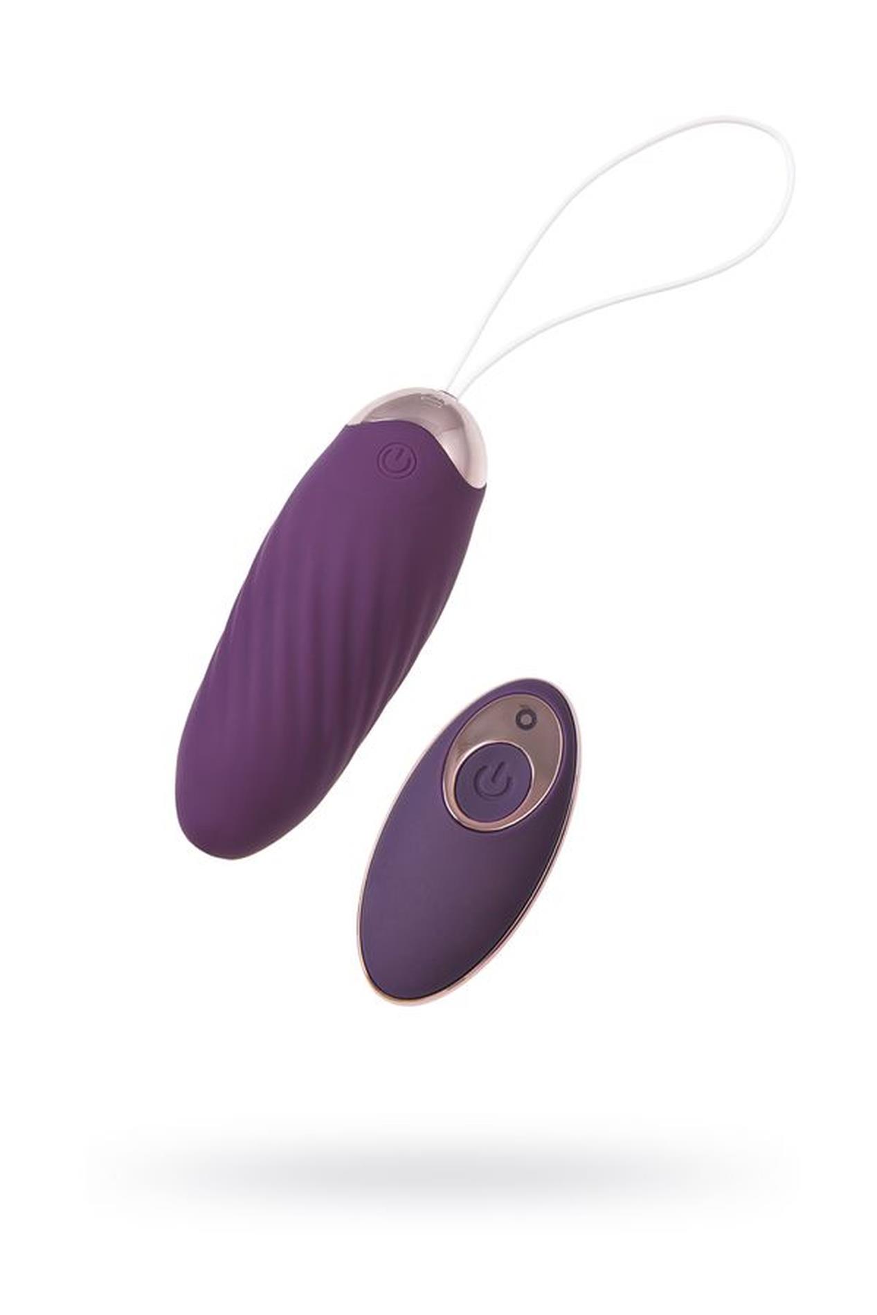 39-783042_01 JOS Vibrating Egg with Friction Simulation Bumpy, Silicone, Violet, 9 cm - obrazek 1