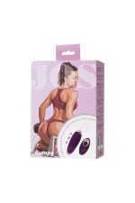 JOS Vibrating Egg with Friction Simulation Bumpy, Silicone, Violet, 9 cm - obrazek 7