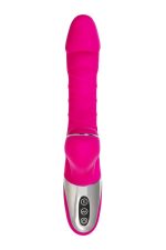 JOS Thrusting and sucking vibrator To-Frolly, silicone, pink, 21,5cm - obrazek 2
