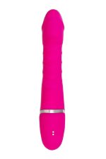 JOS Thrusting and sucking vibrator To-Frolly, silicone, pink, 21,5cm - obrazek 3