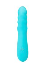 JOS Vibrator-rotator with clitoral stimulation JOS MERRY-SWI, silicone, blue, 20.7 cm - obrazek 3